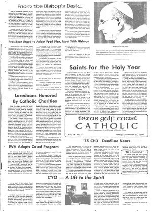 Texas Gulf Coast Catholic (Corpus Christi, Tex.), Vol. 9, No. 31, Ed. 1 Friday, December 13, 1974