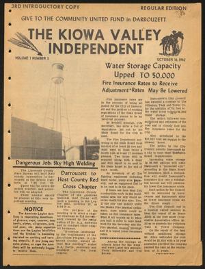 The Kiowa Valley Independent (Darrouzett, Tex.), Vol. 1, No. 3, Ed. 1 Tuesday, October 16, 1962
