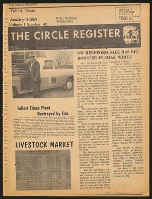 The Circle Register (Follett, Tex.), Vol. 1, No. 40, Ed. 1 Tuesday, January 15, 1963