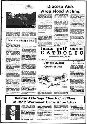 Primary view of object titled 'Texas Gulf Coast Catholic (Corpus Christi, Tex.), Vol. 8, No. 24, Ed. 1 Friday, September 24, 1971'.