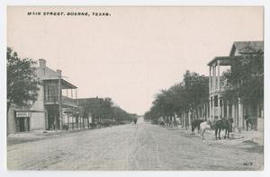 [Postcard of Main Street, Boerne, Texas]