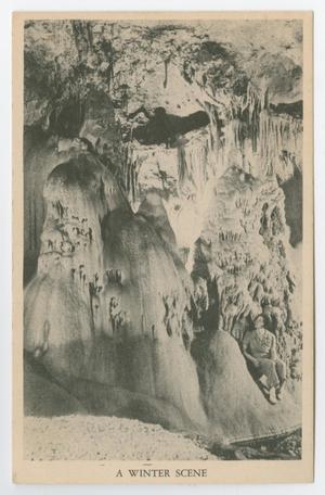 [Postcard of A Winter Scene Cave, Boerne, Texas]