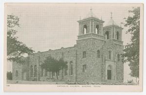 [Postcard of Catholic Church, Boerne, Texas]