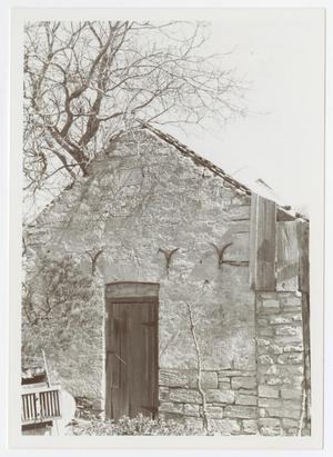 [Photograph of Run-Down Stone and Wood Shack in Tusculum]