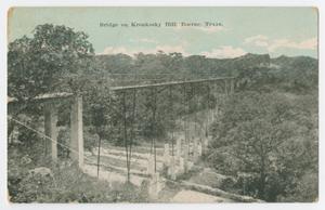 [Postcard of the Bridge on Kronkosky Hill, Boerne, Texas]