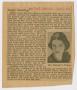 Thumbnail image of item number 1 in: '[Newspaper Clippings: Kempner Family]'.