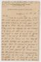Primary view of [Letter from Daniel Webster Kempner to Isaac Herbert Kempner, September, 1898]