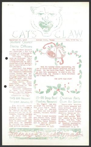 Cat's Claw (Archer City, Tex.), Vol. 24, No. 6, Ed. 1 Friday, December 17, 1965