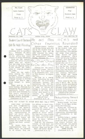 Cat's Claw (Archer City, Tex.), Vol. 24, No. 10, Ed. 1 Friday, February 25, 1966