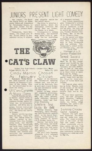 The Cat's Claw (Archer City, Tex.), Vol. 28, No. 12, Ed. 1 Monday, March 23, 1970