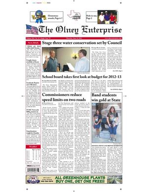 The Olney Enterprise (Olney, Tex.), Vol. 104, No. 15, Ed. 1 Thursday, June 14, 2012