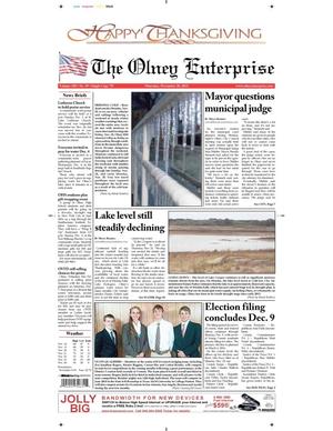 The Olney Enterprise (Olney, Tex.), Vol. 105, No. 39, Ed. 1 Thursday, November 28, 2013