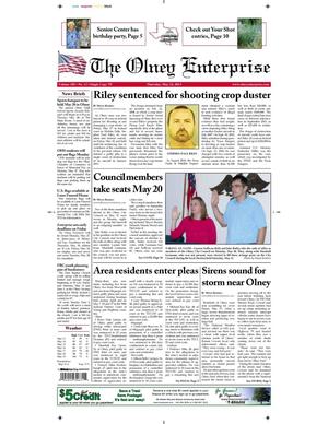 The Olney Enterprise (Olney, Tex.), Vol. 105, No. 12, Ed. 1 Thursday, May 23, 2013