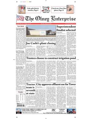 Primary view of object titled 'The Olney Enterprise (Olney, Tex.), Vol. 106, No. 4, Ed. 1 Thursday, March 27, 2014'.