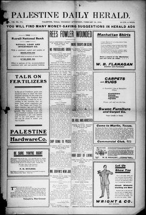 Palestine Daily Herald (Palestine, Tex.), Vol. 8, No. 173, Ed. 1, Thursday, February 24, 1910