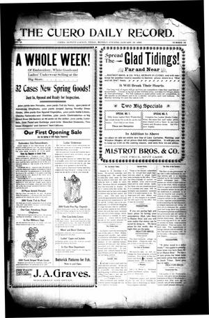 The Cuero Daily Record. (Cuero, Tex.), Vol. 10, No. 22, Ed. 1 Monday, January 23, 1899