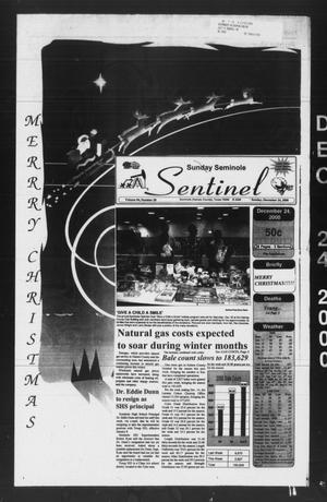 Primary view of object titled 'Seminole Sentinel (Seminole, Tex.), Vol. 94, No. 20, Ed. 1 Sunday, December 24, 2000'.