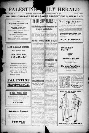 Palestine Daily Herald (Palestine, Tex.), Vol. 8, No. 202, Ed. 1, Wednesday, March 30, 1910