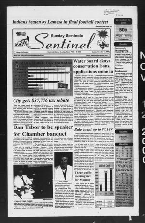 Primary view of object titled 'Seminole Sentinel (Seminole, Tex.), Vol. 94, No. 8, Ed. 1 Sunday, November 12, 2000'.
