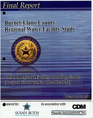 Burnet-Llano County Regional Water Facility Study