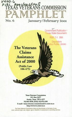 Texas Veterans Commission Pamphlet, Number 6, January/February 2001
