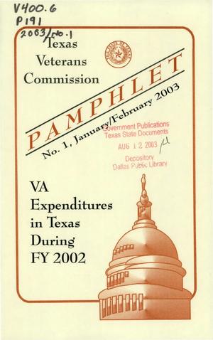 Texas Veterans Commission Pamphlet, Number 1, January/February 2003