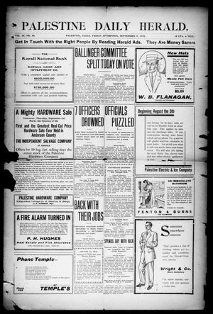 Palestine Daily Herald (Palestine, Tex.), Vol. 9, No. 28, Ed. 1, Friday, September 9, 1910