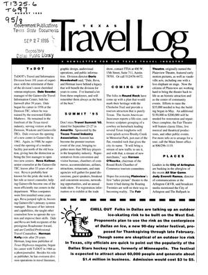 Primary view of object titled 'Texas Travel Log, August 1995'.