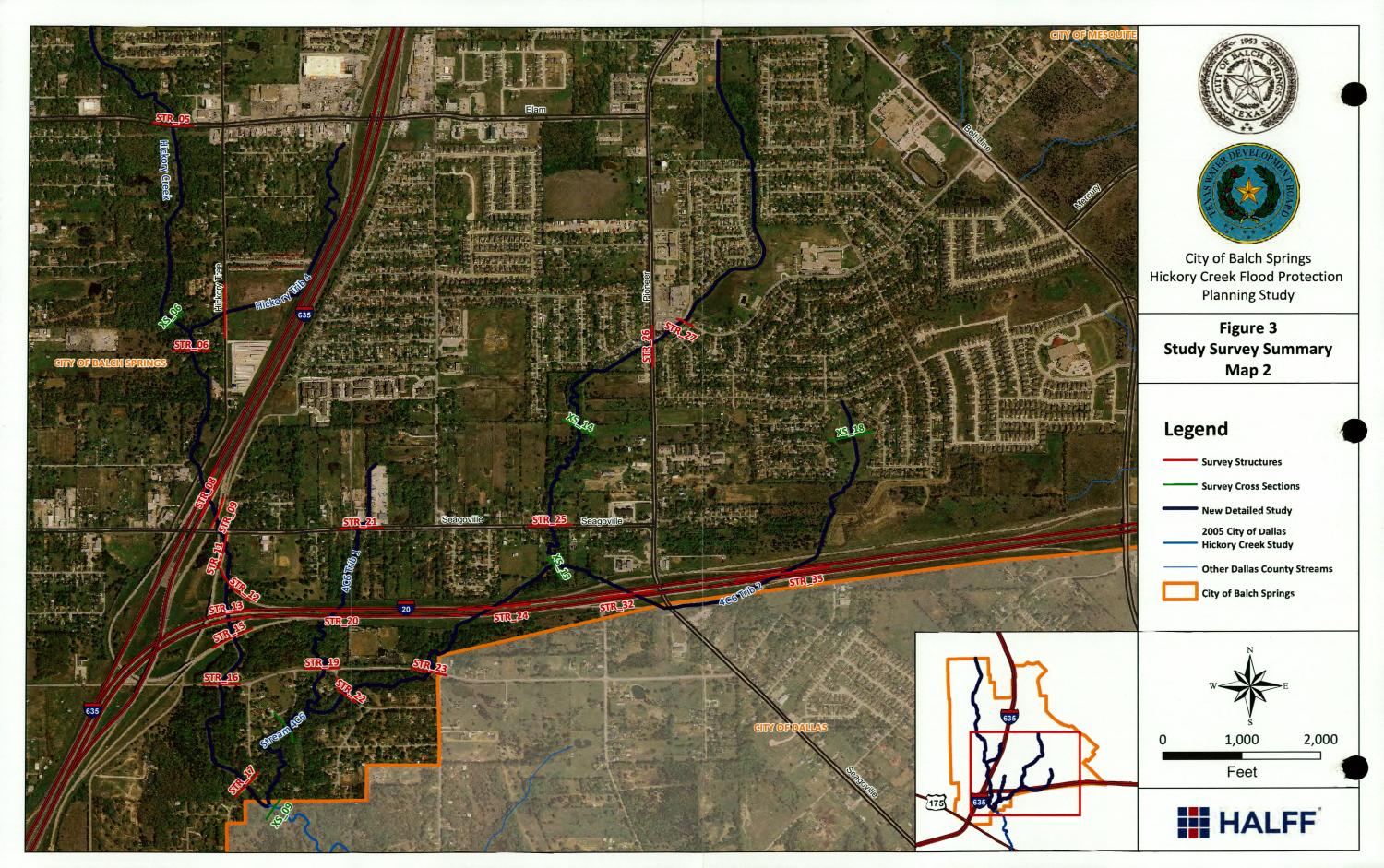 City of Balch Springs Hickory Creek Flood Protection Planning Study Final Report
                                                
                                                    Figure 3 Map 2
                                                
