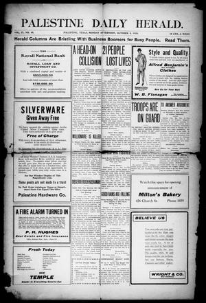 Palestine Daily Herald (Palestine, Tex.), Vol. 9, No. 48, Ed. 1, Monday, October 3, 1910