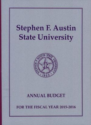 Primary view of object titled 'Stephen F. Austin State University Operating Budget: 2016'.