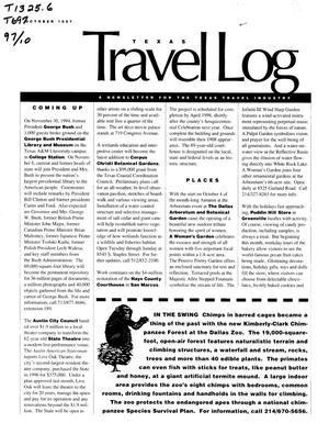 Texas Travel Log, October 1997
