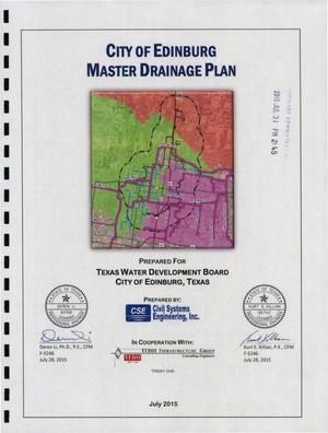 Primary view of object titled 'City of Edinburg Master Drainage Plan'.