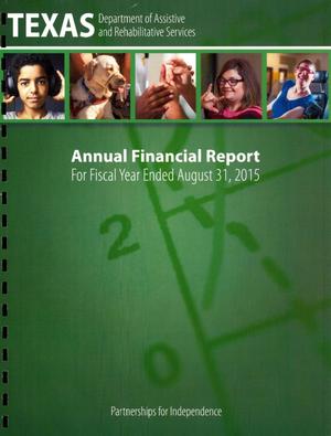 Texas Department of Assistive and Rehabilitative Services Annual Financial Report: 2015