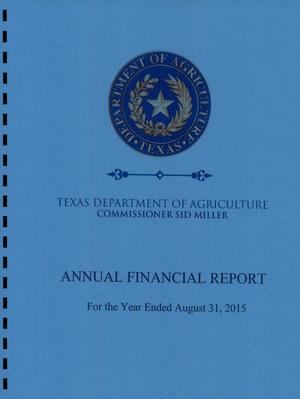 Texas Department of Agriculture Annual Financial Report: 2015