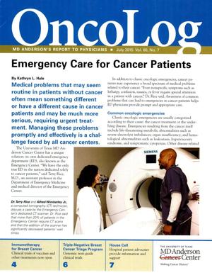 OncoLog, Volume 60, Number 7, July 2015