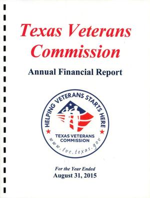 Texas Veterans Commission Annual Financial Report: 2015