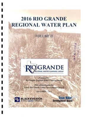 Primary view of object titled 'Regional Water Plan: Region M (Rio Grande), 2016, Volume 2. Appendices'.