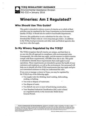 Wineries: Am I Regulated