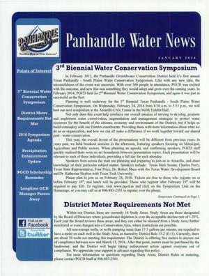 Panhandle Water News, January 2016