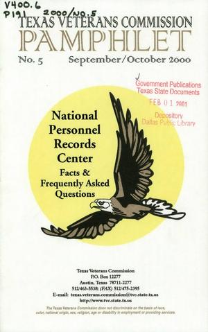 Primary view of object titled 'Texas Veterans Commission Pamphlet, Number 5, September/October 2000'.