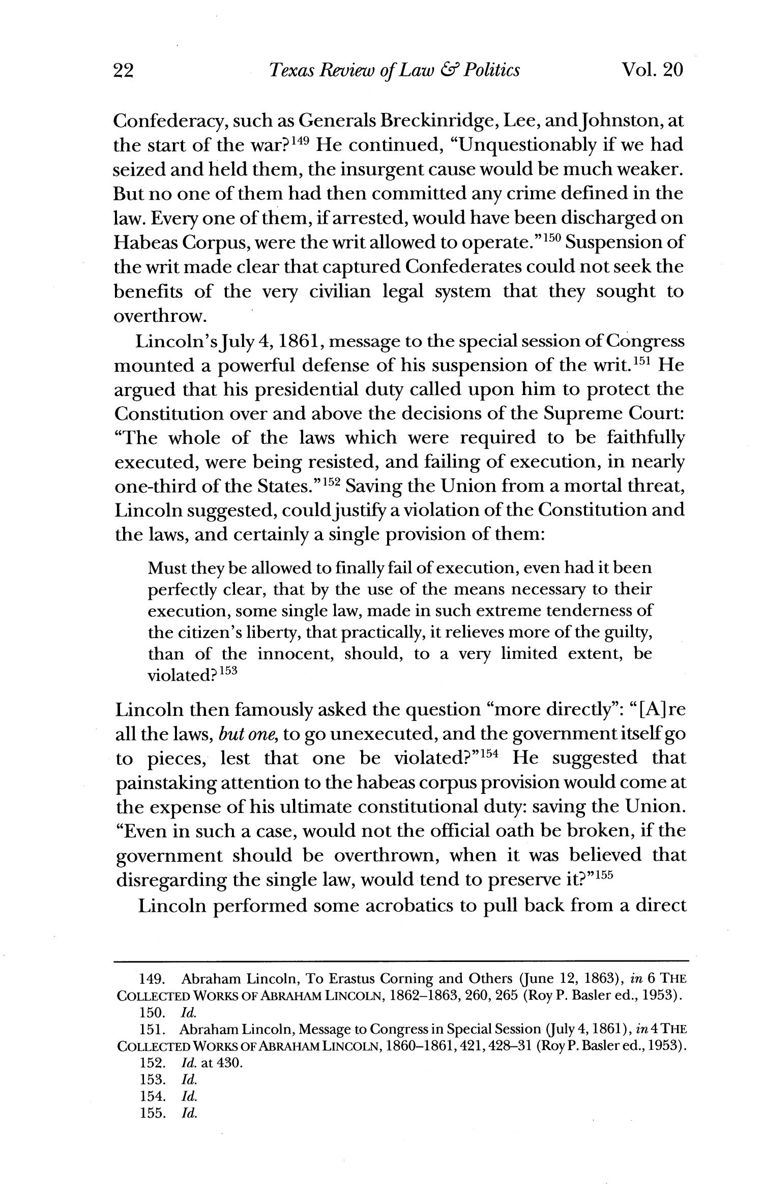 Texas Review of Law & Politics, Volume 20, Number 1, Fall 2015
                                                
                                                    22
                                                