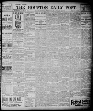 Primary view of object titled 'The Houston Daily Post (Houston, Tex.), Vol. ELEVENTH YEAR, No. 286, Ed. 1, Wednesday, January 15, 1896'.
