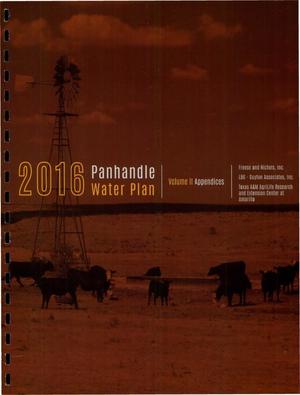 Regional Water Plan: Region A (Panhandle), 2016, Volume 2. Appendices