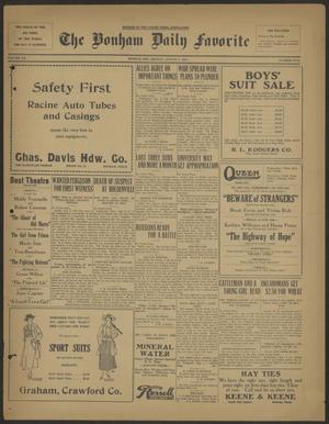 The Bonham Daily Favorite (Bonham, Tex.), Vol. 20, No. 5, Ed. 1 Monday, August 6, 1917