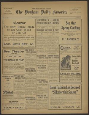 The Bonham Daily Favorite (Bonham, Tex.), Vol. 19, No. 187, Ed. 1 Friday, March 9, 1917