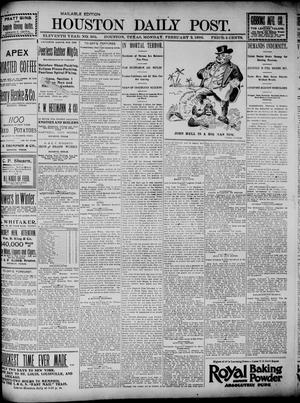 The Houston Daily Post (Houston, Tex.), Vol. ELEVENTH YEAR, No. 305, Ed. 1, Monday, February 3, 1896