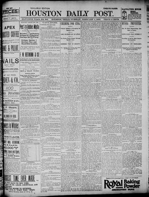 The Houston Daily Post (Houston, Tex.), Vol. ELEVENTH YEAR, No. 306, Ed. 1, Tuesday, February 4, 1896