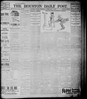 The Houston Daily Post (Houston, Tex.), Vol. ELEVENTH YEAR, No. 315, Ed. 1, Thursday, February 13, 1896