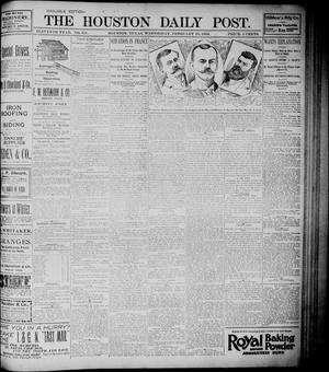 The Houston Daily Post (Houston, Tex.), Vol. ELEVENTH YEAR, No. 321, Ed. 1, Wednesday, February 19, 1896